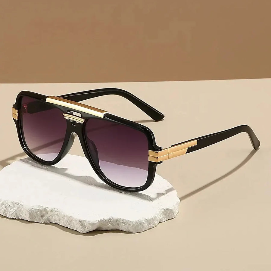 Gafas de Sol Piloto Retro UV400 — Doble Puente Premium