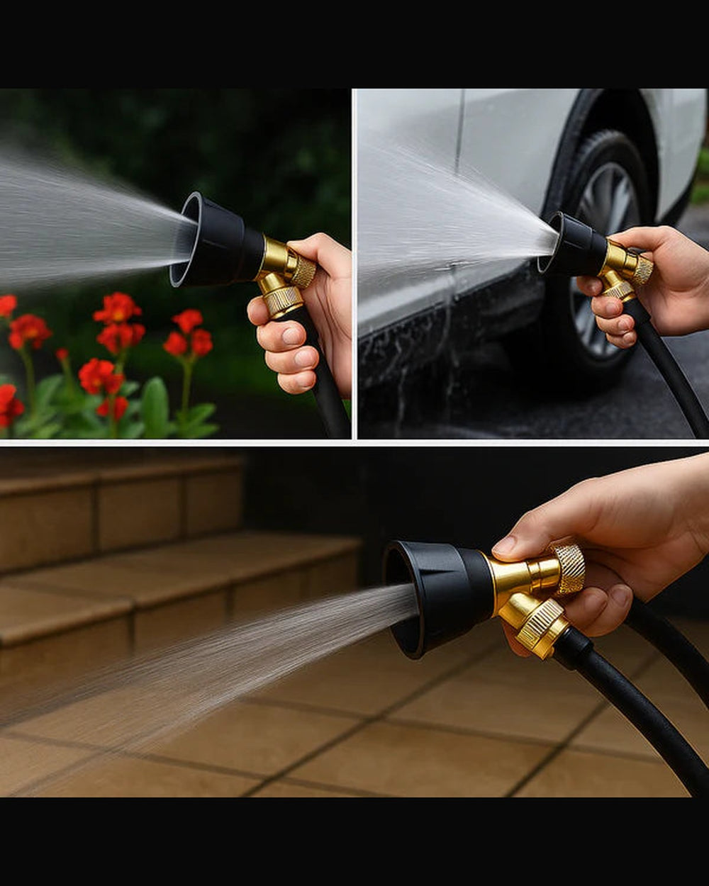 AquaControl 360™ — Boquilla de Latón con Cabezal Ajustable 360°