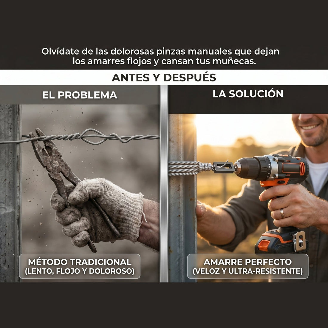 TorsionPro — Torcedor de Alambre para Taladro · OFERTA 2x1