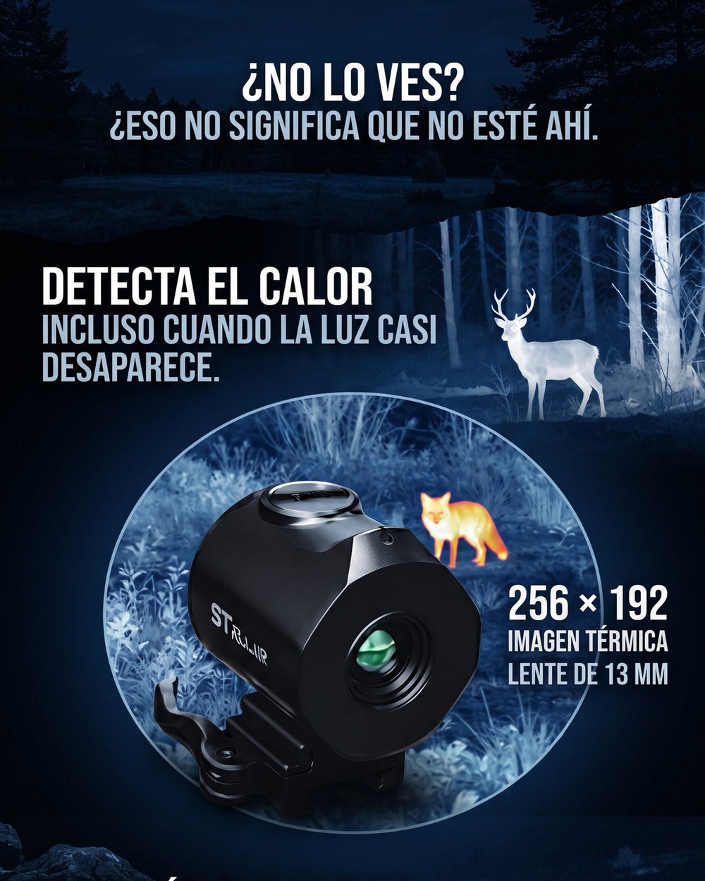 T3 Mini — Monocular Térmico 256×192 con Detección hasta 700 m
