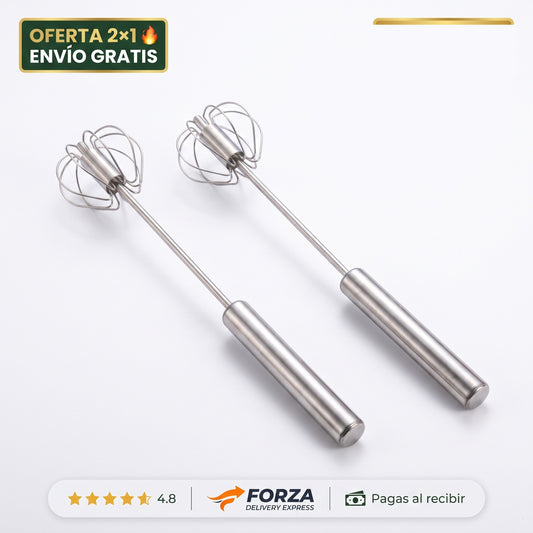 Batidor de Cocina de Acero Inoxidable — Bate Sin Esfuerzo (2x1) 🥚 1
