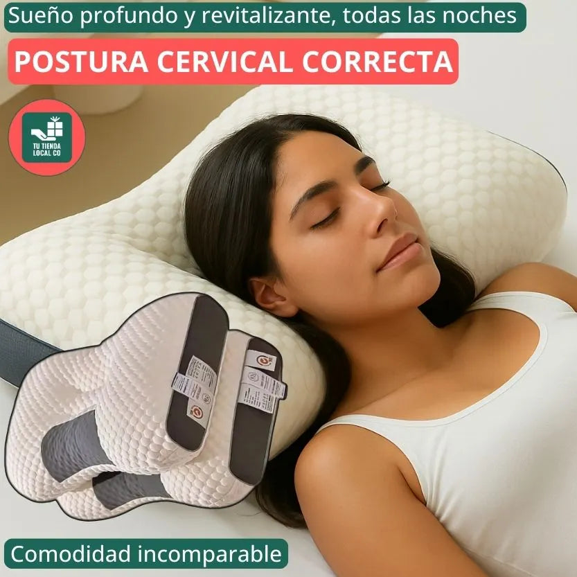 Almohada ortopédica cervical 3D 4