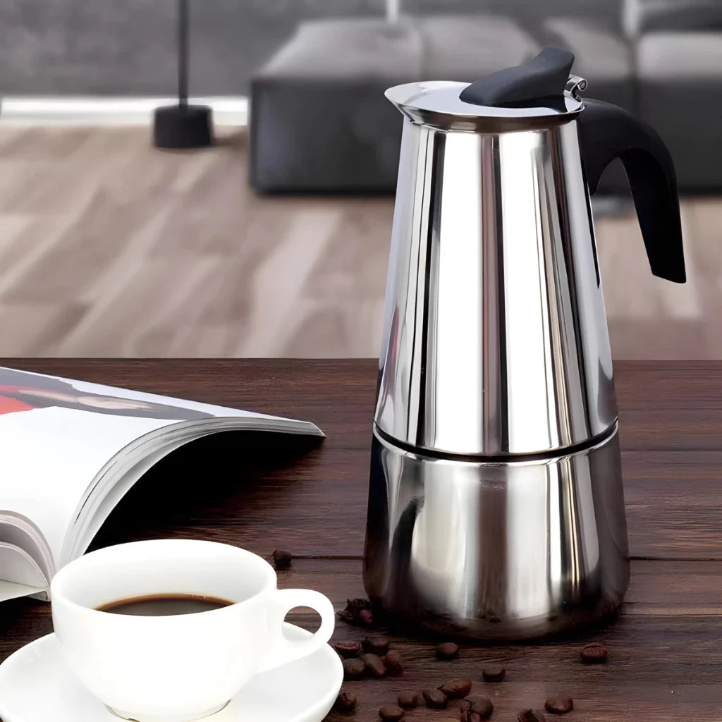 Cafetera italiana de acero inoxidable 2