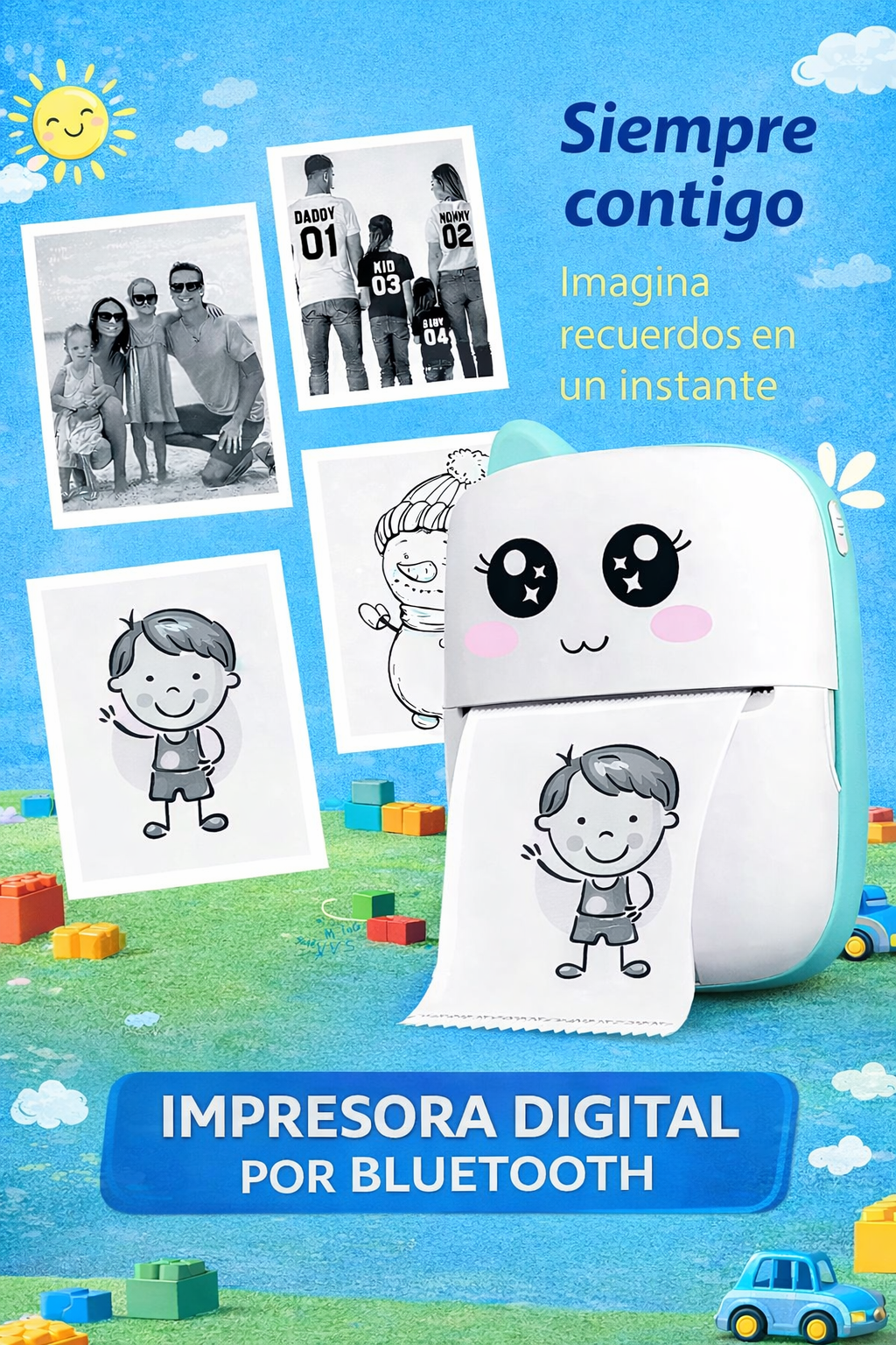 Mini Impresora Térmica Bluetooth | Sin Tinta