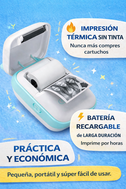 Mini Impresora Térmica Bluetooth | Sin Tinta
