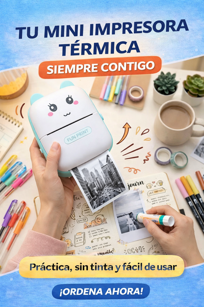 Mini Impresora Térmica Bluetooth | Sin Tinta