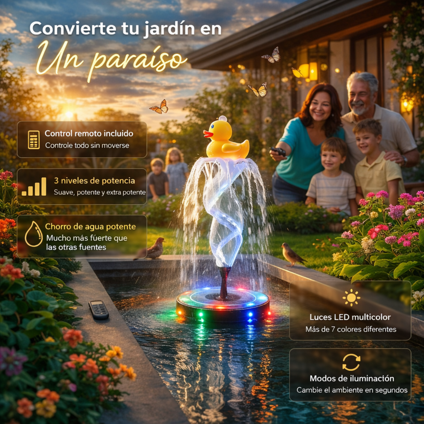 Fuente Solar Zen 3.0 | Convierte tu Jardín en un Paraíso