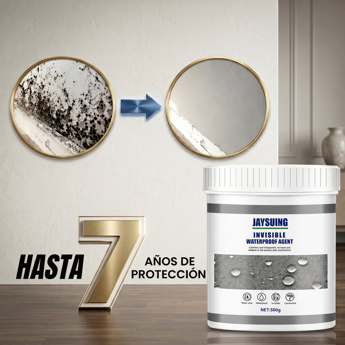 2x1 Sellador Impermeabilizante Invisible 1kg