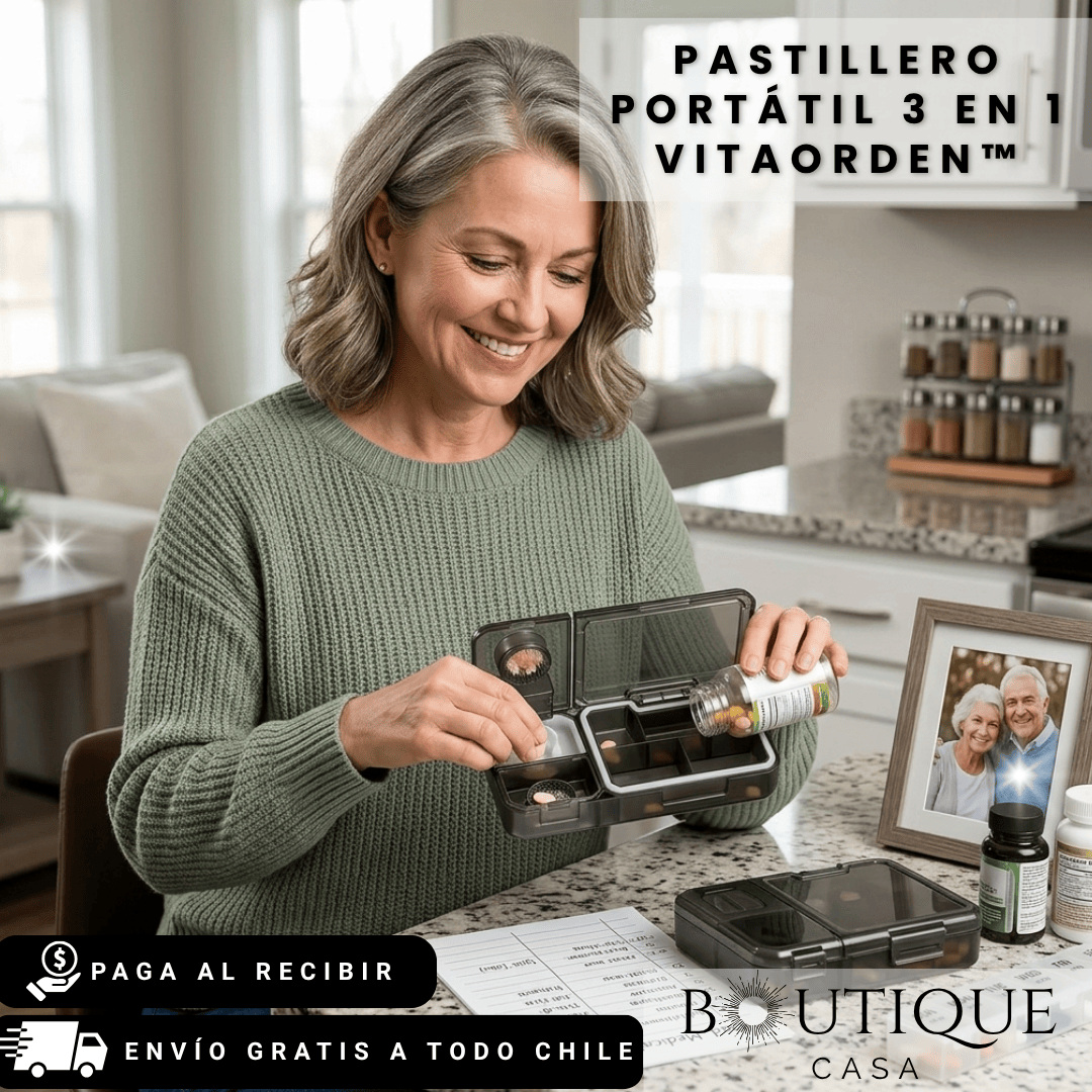 Pastillero Portátil 3 en 1 | VitaOrden