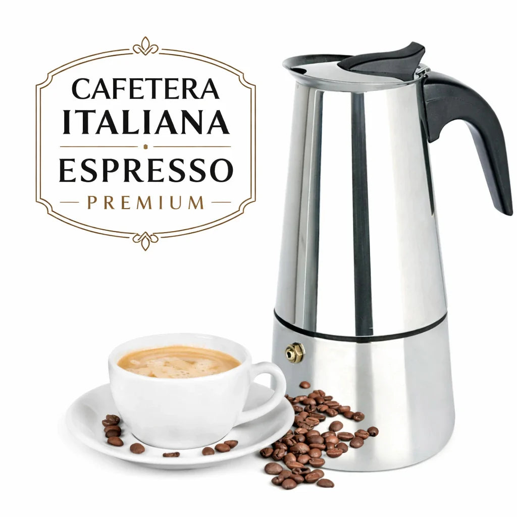 Cafetera italiana de acero inoxidable 1