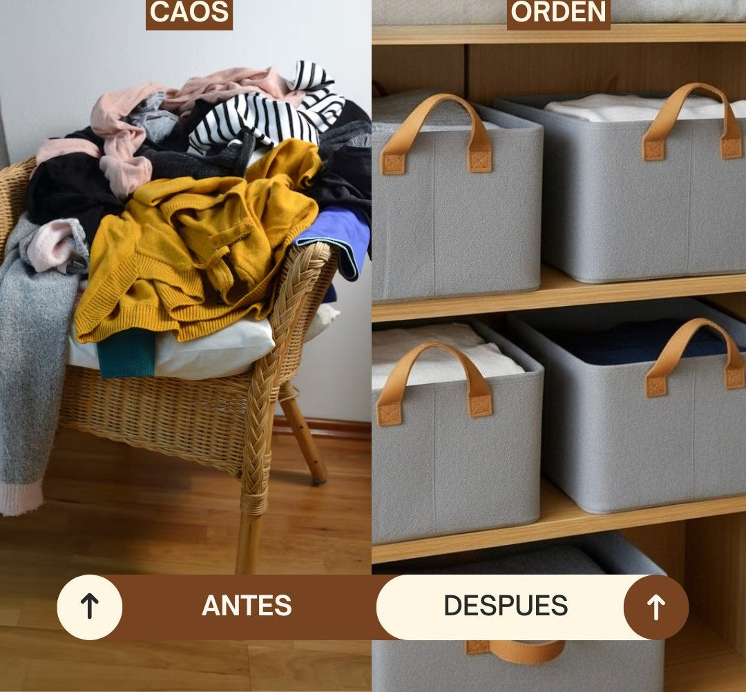 2x1 Organizadores de Ropa Plegables 🧺 Ordená tu Clóset en Segundos