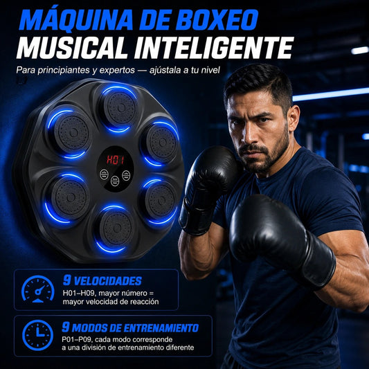 Máquina de Boxeo Musical Inteligente con Bluetooth