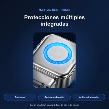 Cargador Inteligente 140W GaN — Apagado Automático con IA