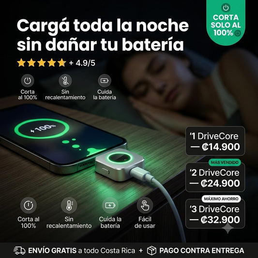 DriveCore — Adaptador de Carga Inteligente Anti-Sobrecarga 🔌