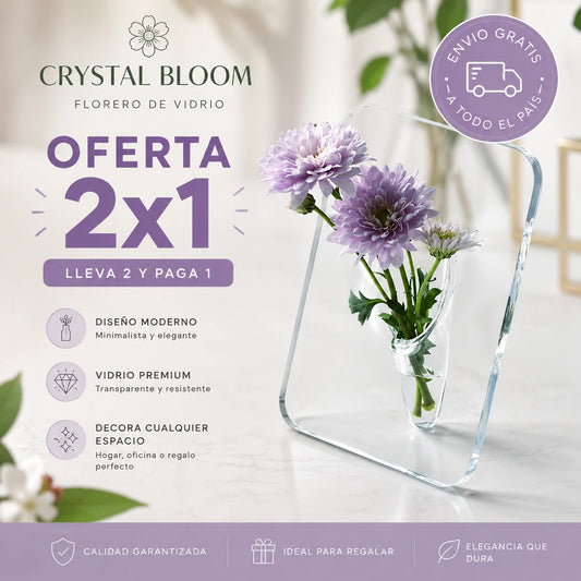 Florero de Marco — Elegante Jarron de Acrilico Transparente para tus Flores 🌸