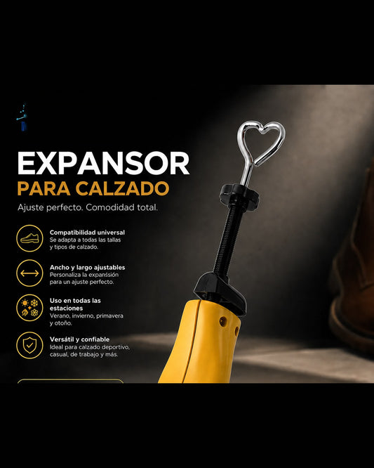 Expansor de calzado ajustable, par de hormas
