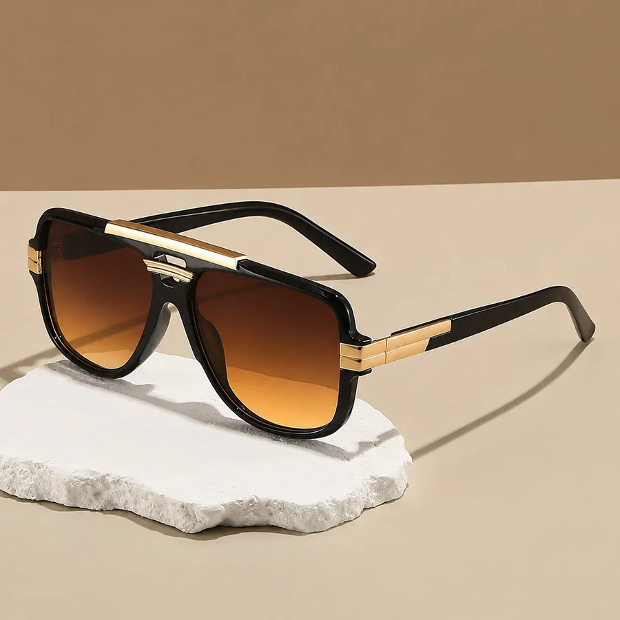 Gafas de Sol Piloto Retro UV400 — Doble Puente Premium