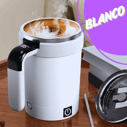 Taza Eléctrica Mezcladora Automática con Pantalla LED