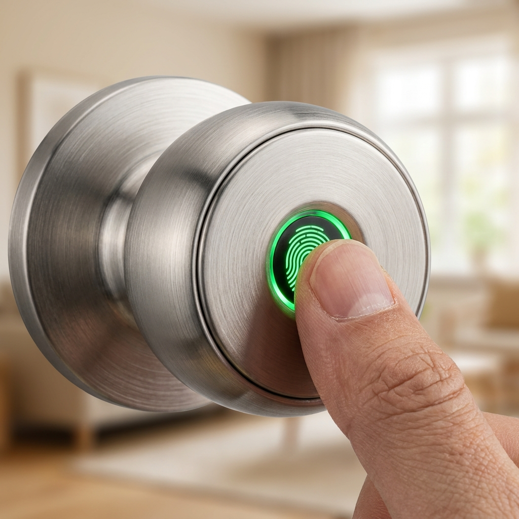 Cerradura de Puerta Inteligente con Huella Digital