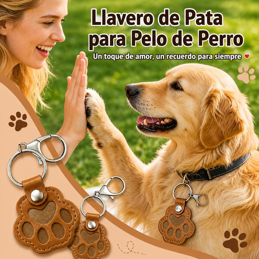 Huellita Eterna 2x1 — Llavero Guarda Pelo de tu Mascota · Un Recuerdo para Siempre 🐾