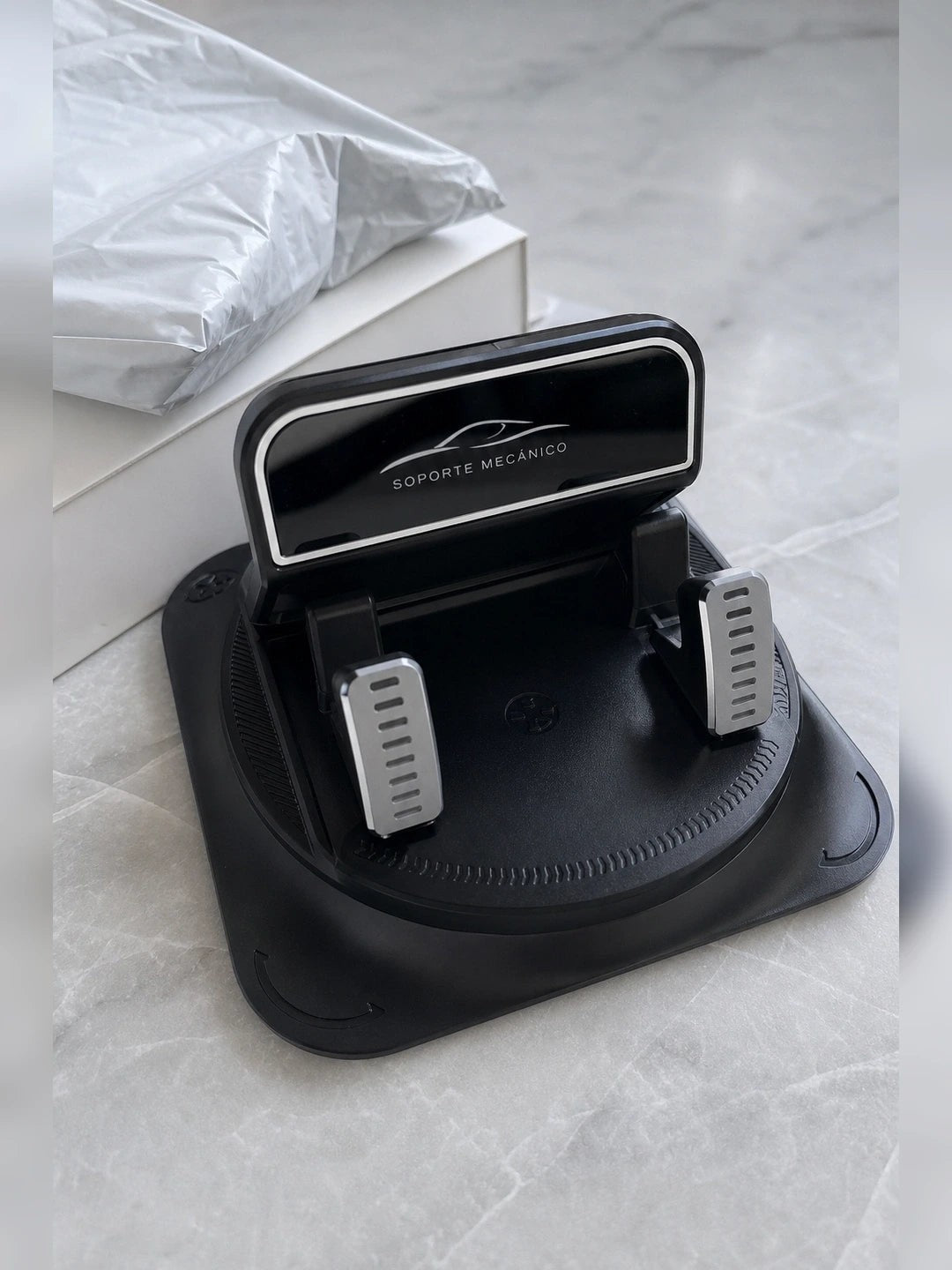 AutoGrip 📱 Soporte 360° para Celular con Agarre Mecánico y Base Antideslizante — 1