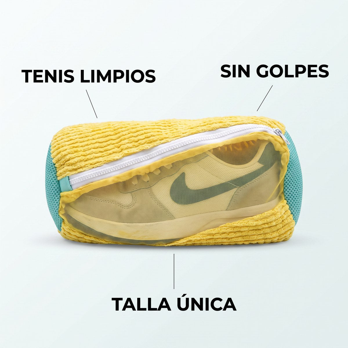 Bolsa para Lavar Zapatos en Lavadora — Limpia sin Tallar