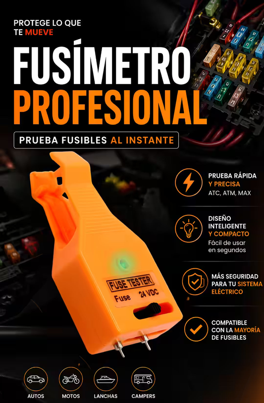 Probador de Fusibles FuseGuard — Encontrá la Falla Eléctrica en Segundos