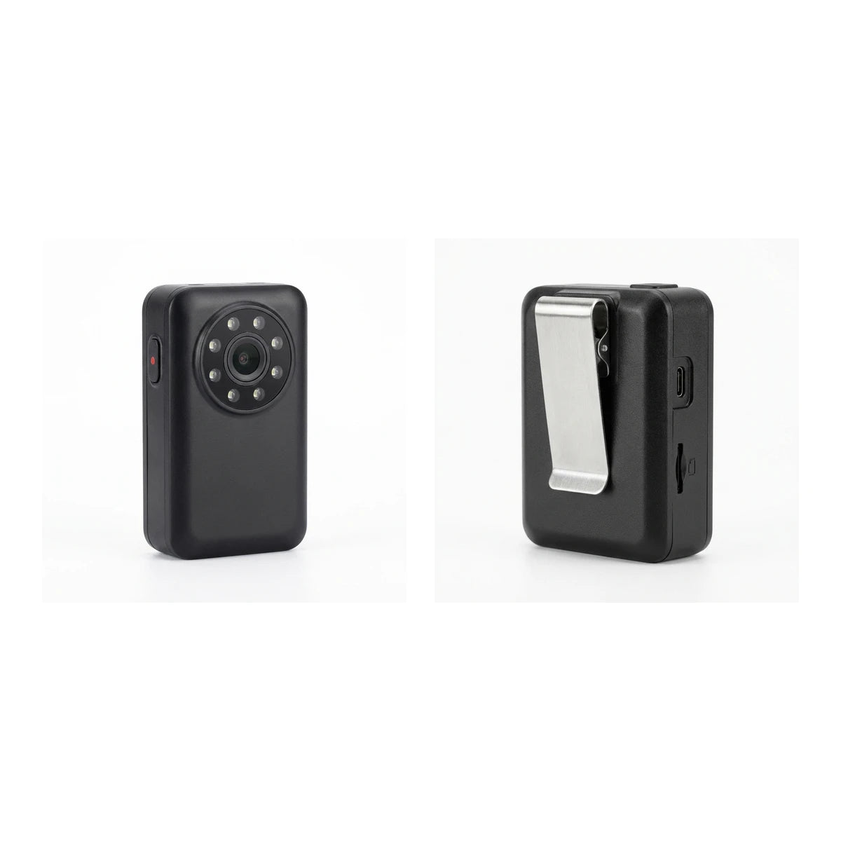 Orion Pro Body Cam — vistas frontal y trasera