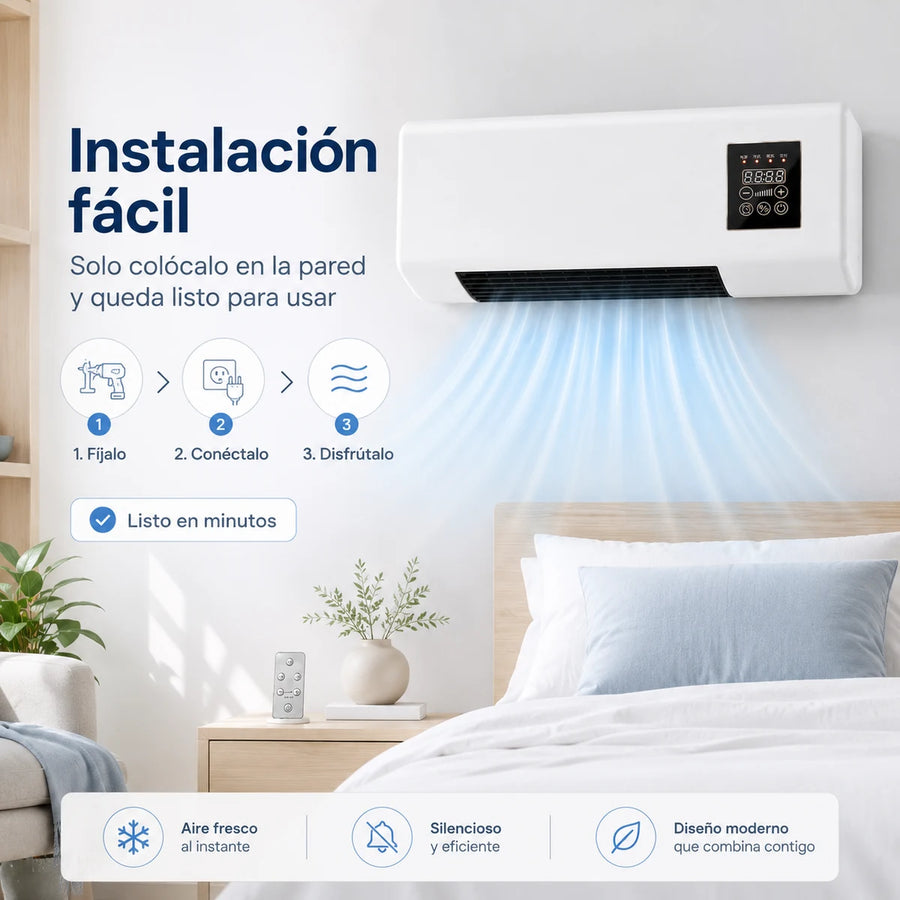 PolarAir Pro™ — Mini Climatizador de Pared 2 en 1 (Frío y Calor)