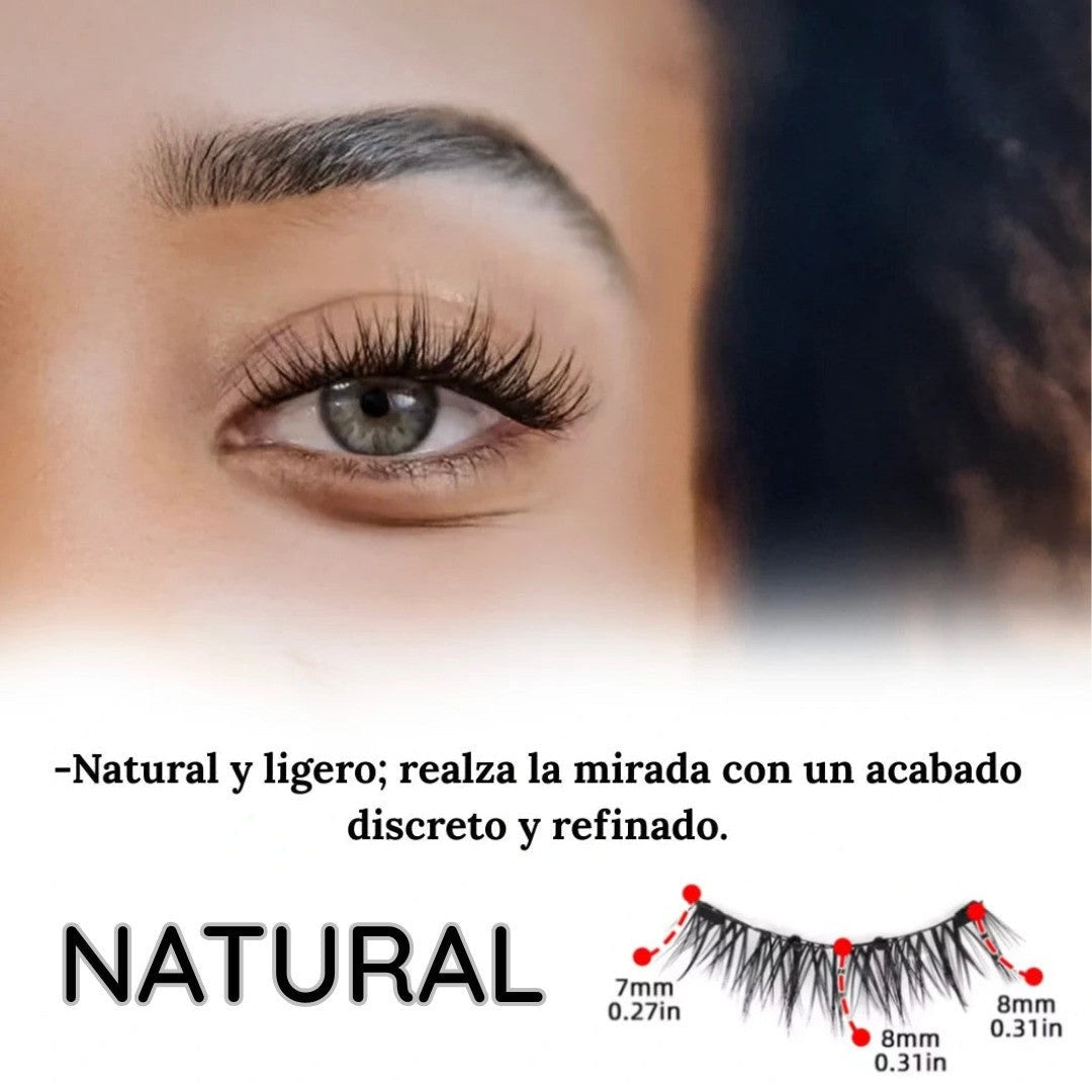 2x1 Pestanas Magneticas Reutilizables — Efecto 3D · Sin Pegamento 👁️