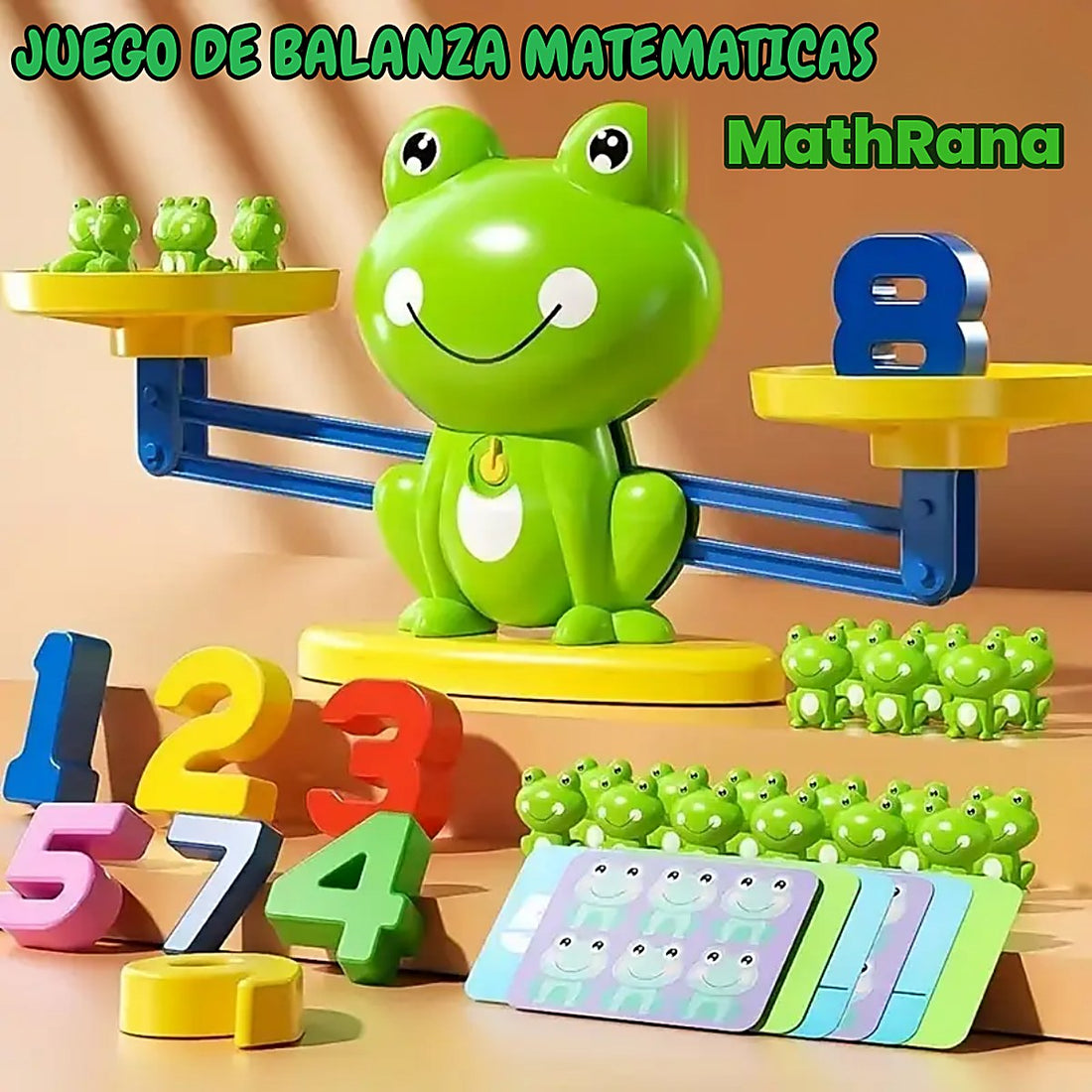 MathRana — Balanza Matemática Montessori con Números y Tarjetas