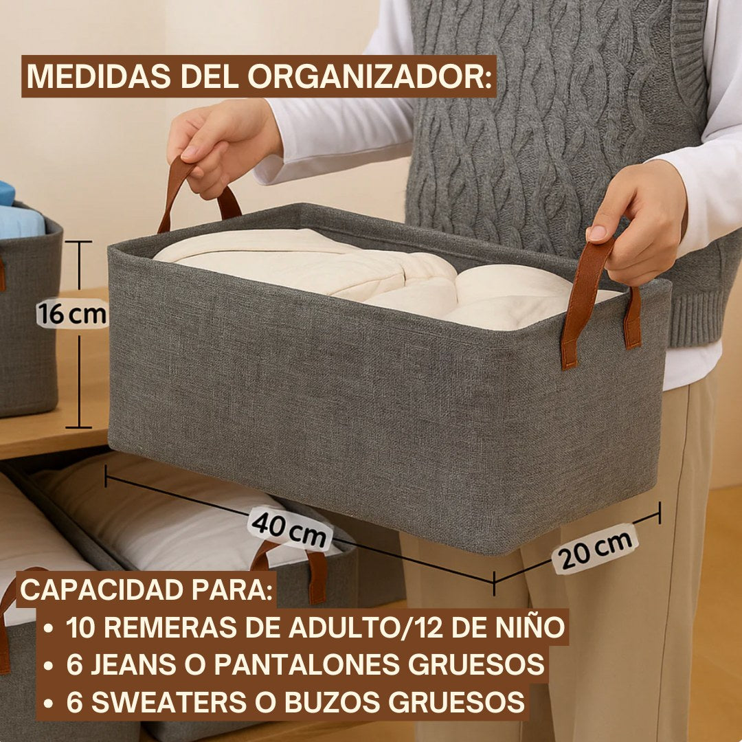 2x1 Organizadores de Ropa Plegables 🧺 Ordená tu Clóset en Segundos
