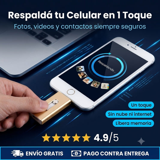 USB Backup para Celulares — Respalda Fotos y Contactos al Instante 📱
